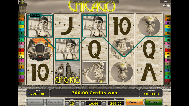 Игровой интерфейс Chicago 9