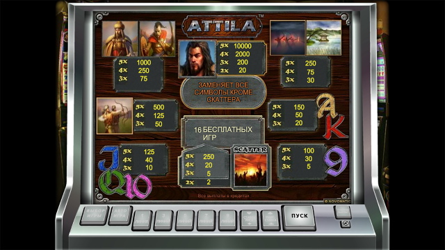 Бонусная игра Attila 3