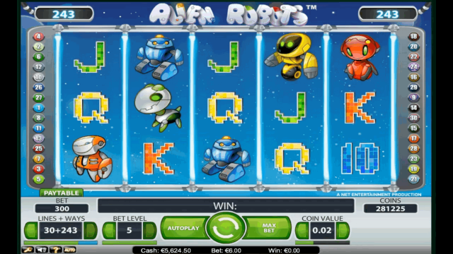 Бонусная игра Alien Robots 6